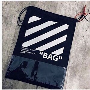 Not official off white sneakers bags